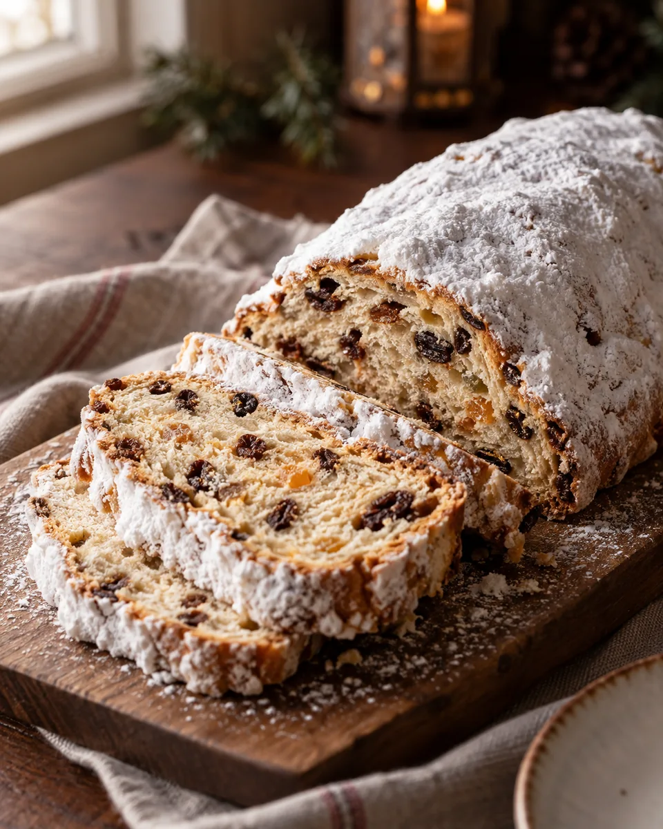 Christstollen mit Rosinen