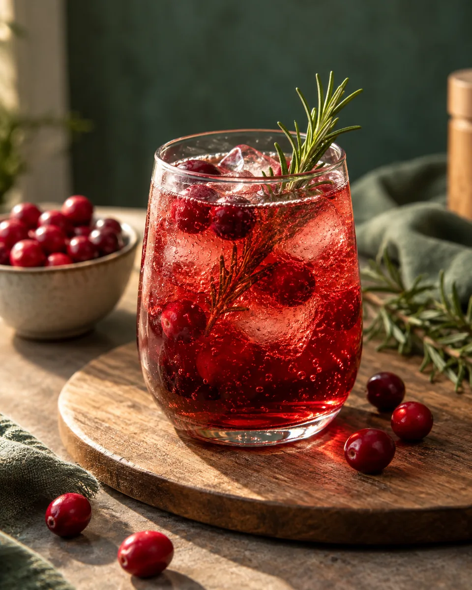 Cranberry-Rosmarin-Mocktail