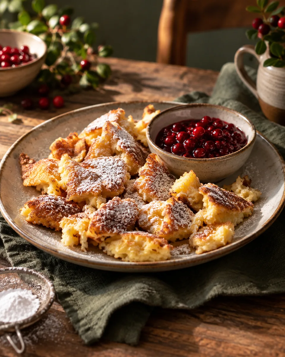Kaiserschmarrn mit Preiselbeeren