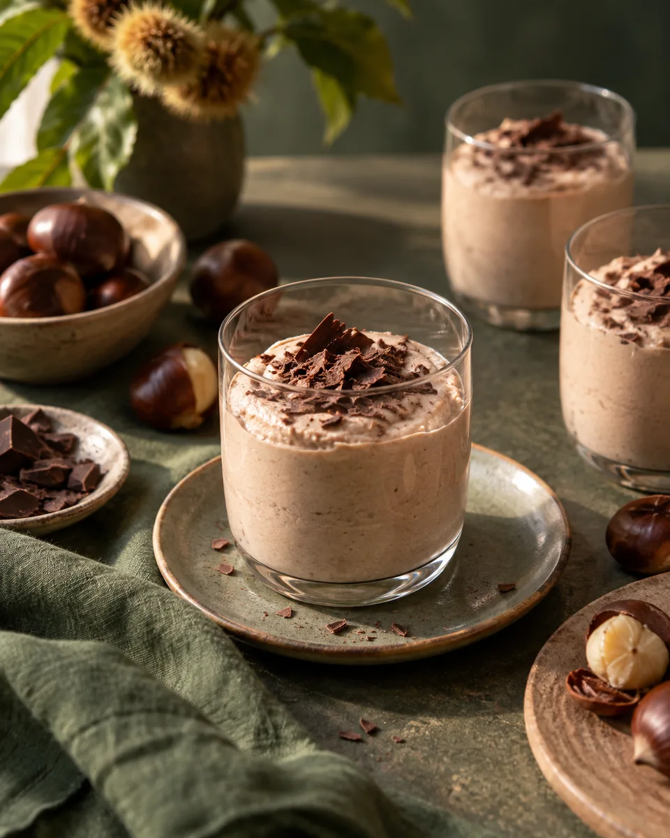 Maronenmousse mit Schokolade