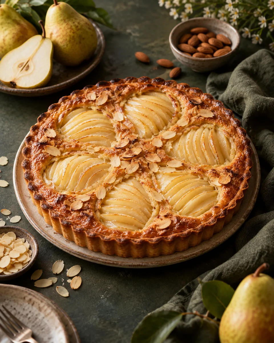 Marzipan-Birnen-Tarte