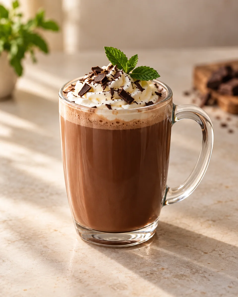 Peppermint Mocha frisch angerichtet nach dem Rezept