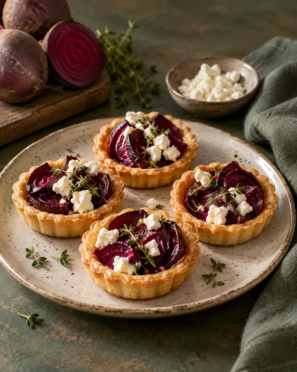 Rote-Bete-Feta-Tartelettes